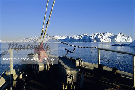 Icebergs de, le fjord glacé d'Ilulissat, Groenland, baie de Disko, régions polaires