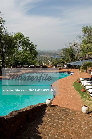 La piscine au Nilaya Hermitage, un hôtel de caractère, Goa, Inde, Asie