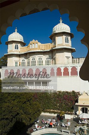 Shiv Niwas Palace, a former royal guest house and now a heritage hotel, Udaipur, Rajasthan state, India, Asia