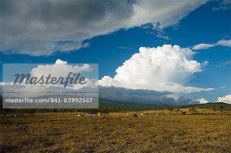 Nuages sur le volcan Rincon, près de Rincon de la Vieja National Park, Guanacaste, Costa Rica, l'Amérique centrale