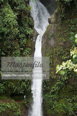The Peace waterfall on the slopes of the Poas Volcano, Costa Rica, Central America