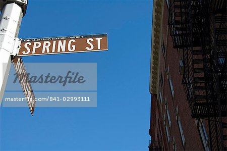 Spring Street, Soho, Manhattan, New York City, New York, United States of America, North America