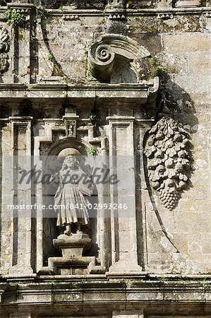 Puerta Santa doorway, Santiago Cathedral, Santiago de Compostela, Galicia, Spain, Europe