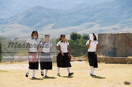 School children, Cuilapan, Oaxaca, Mexico, North America