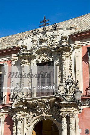 Le Palais des archevêques, Plaza Virgen de los Reyes, Santa Cruz district, Séville, Andalousie, Espagne, Europe