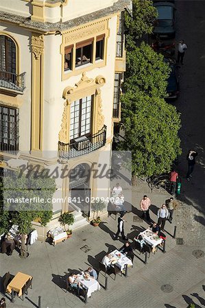Das berühmte Restaurant El Giraldillo Plaza Virgen de Los Reyes, Santa Cruz Viertel, Sevilla, Andalusien, Spanien, Europa