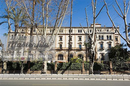 Hôtel Alfonso VIII dans le Parque de Maria Luisa district, Séville, Andalousie, Espagne, Europe