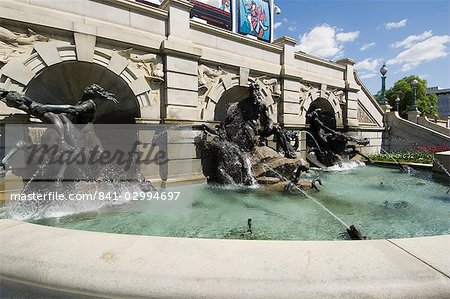 Fountains at the Library of Congress, Washington D.C. (District of Columbia), United States of America, North America