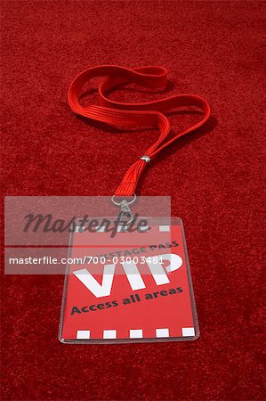 Nahaufnahme der VIP Backstage-Pass