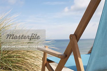 Chaise de plage en plage, Vorupoer, Jylland, Danemark