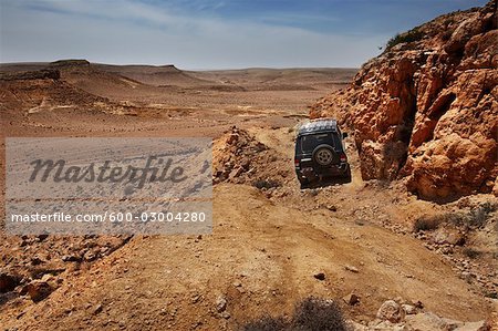SUV in the Negev Desert, Israel
