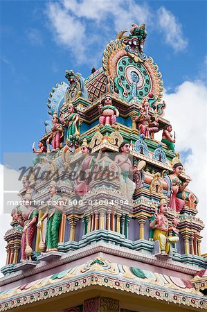Close-Up of Hindu Temple, Mauritius