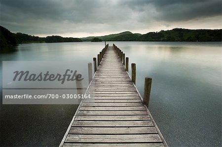 Pier, Windermere Lake, Cumbria, England, United Kingdom