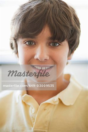 Boy smiling,close up