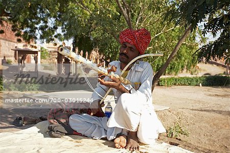 Man in Jaswant Thada, Jodhpur, Rajasthan, India