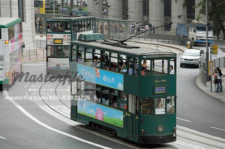 Tram à Central, Hong Kong