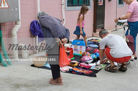 Roadside vendor at Lamma Island,Hong Kong