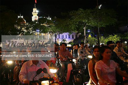 Motorrad Verkehr, Ho-Chi-Minh-Stadt, Vietnam