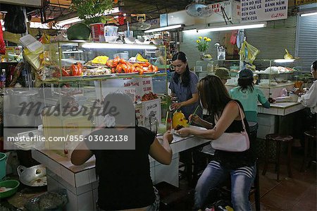 Foodstall at Cho Ben Thanh market,Ho Chi Minh City,Vietnam