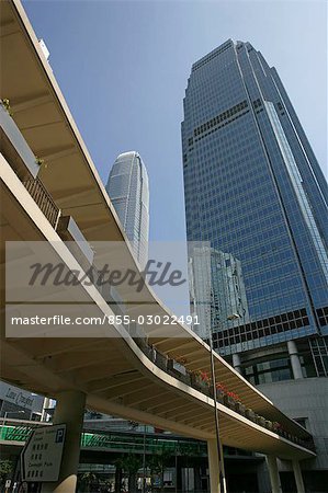 IFC-Türme und Fußgängerbrücke, Central, Hong Kong