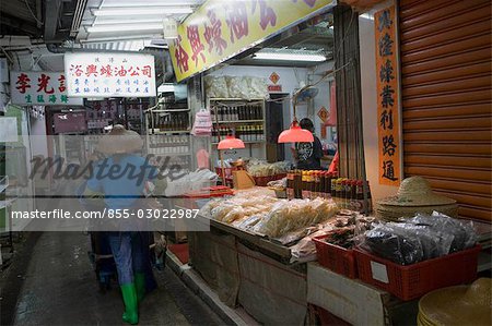 Fruits de mer, marché, Lau Fau Shan, Hong Kong