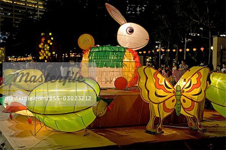 Lanterne Voir la fête de la mi-automne à Victoria Park, Hong Kong
