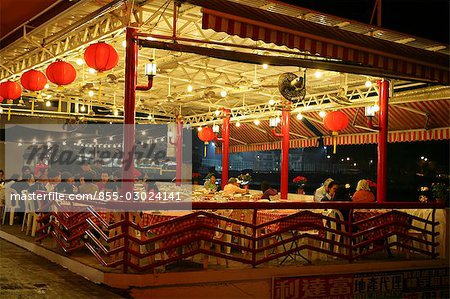 Seafood restaurant on Yung Shu Wan,Lamma Island,Hong Kong
