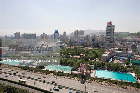 Cityscape of downtown,Wulumuqi,Xinjiang Uyghur autonomy district,Silk Road,China
