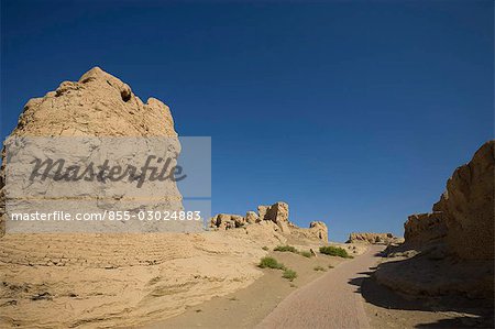 Ruines de Jiaohe, Turpan, district d'autonomie ouïghour du Xinjiang, Chine