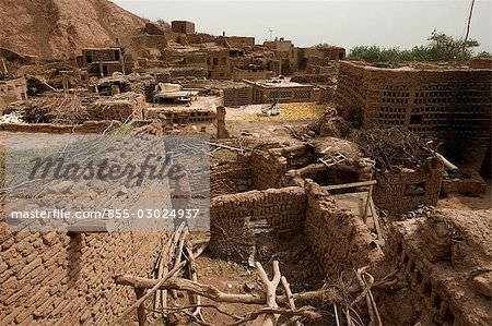 Uyghur's folk house,Village of Tuyoq,Turpan,Xinjiang Uyghur Autonomy district,China