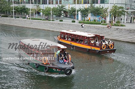 Boat tour on Singapore River,Clarke Quay,Singapore