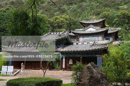 Five phoenix pavilion,Black dragon pool,Old town of Lijiang,Yunnan province,China