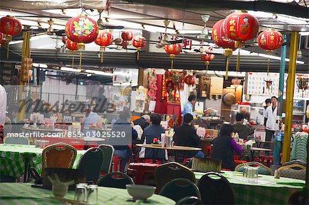 Restaurant chinois en plein air, Shatin, Hong Kong