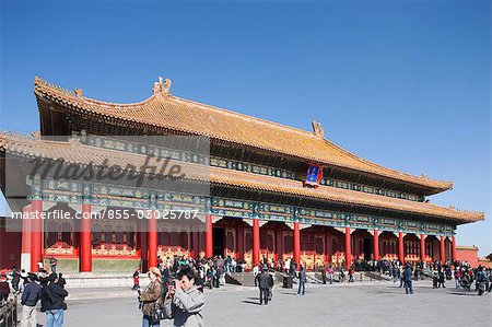 Hall de l'harmonie suprême (Taihe Dian), cité interdite, Pékin, Chine