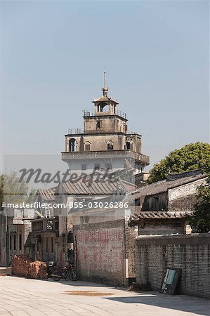 Diaolou (Watch Tower) of Majianglong Village,Kaiping,Guangdong Province,China