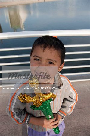 An Uyghur boy,Kuerle (Korla),Xinjiang,China