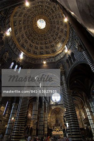 Intérieur du Duomo (cathédrale), Sienne, Toscane, Italie, Europe