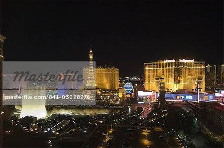 Paris hôtel sur le Strip (Las Vegas Boulevard), Las Vegas, Nevada, États-Unis d'Amérique, Amérique du Nord