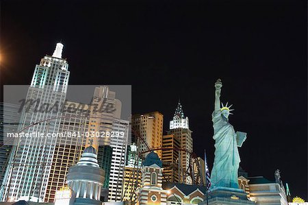 New York New York Hotel, le Strip (Las Vegas Boulevard), Las Vegas, Nevada, États-Unis d'Amérique, l'Amérique du Nord