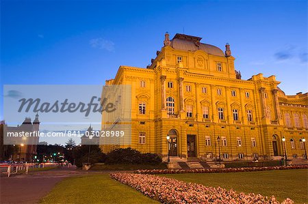 Croatian National Theatre, Marshall Tito Square, Zagreb, Croatia, Europe