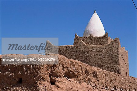 Exterior of the tomb of Marabout Sidi Brahim, Draa valley, Morocco, North Africa, Africa