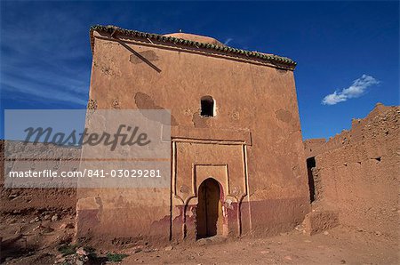 Architecture religieuse, Marabout, près de Agdz, wadis, Maroc, Afrique