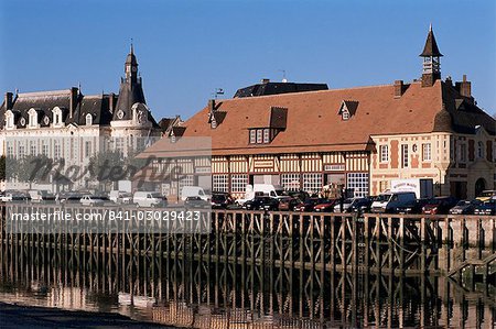 Waterfront und Fisch Markt, Trouville, Basse Normandie (Normandie), Frankreich, Europa