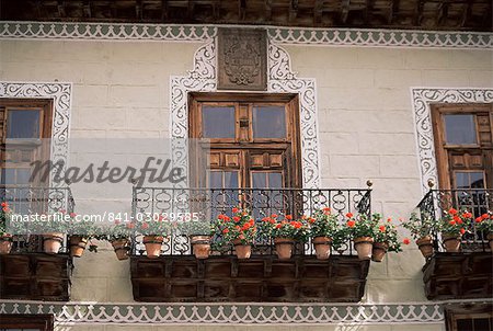 Maisons des balcons, Orotava, Tenerife, îles Canaries, Espagne, Europe