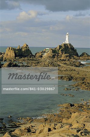 Phare de Corbières, Jersey, Channel Islands, Royaume-Uni, Europe Phare de Corbières, Jersey, Channel Islands, Royaume-Uni, Europe