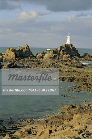 Corbieres Lighthouse, Jersey, Channel Islands, United Kingdom, Europe