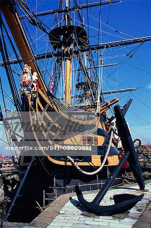 HMS Victory, Portsmouth Dockyard, Portsmouth, Hampshire, England, Vereinigtes Königreich, Europa