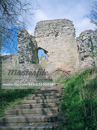 Keep gatehouse of Wigmore Castle, managed by English Heritage, Herefordshire, England, United Kingdom, Europe