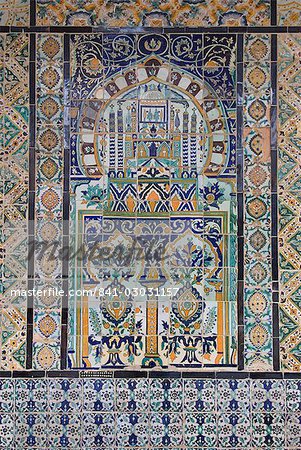 Détail, tombeau de Sidi Sahabi et lieu saint, Kairouan, Tunisie, l'Afrique du Nord, Afrique Détail, tombeau de Sidi Sahabi et lieu saint, Kairouan, Tunisie, l'Afrique du Nord, Afrique
