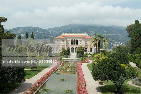 Villa Ephrussi, historical Rothschild villa, St. Jean Cap Ferrat, Alpes-Maritimes, Provence, France, Europe